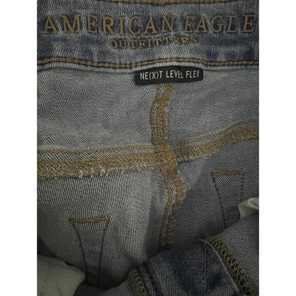 American Eagle Next Level Flex Skinny Sandblasted Jeans Stretch Relaxed 32x34 - Picture 8 of 10